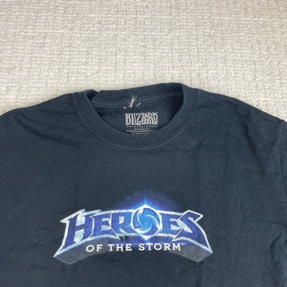 Y2K Blizzard Hero’s Of The Storm x Jinx Black Size S T-Shirt Short Sleeve - Picture 7 of 14